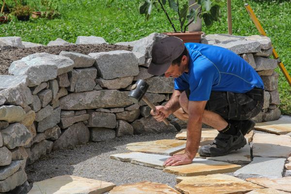 Patio Stone Laying