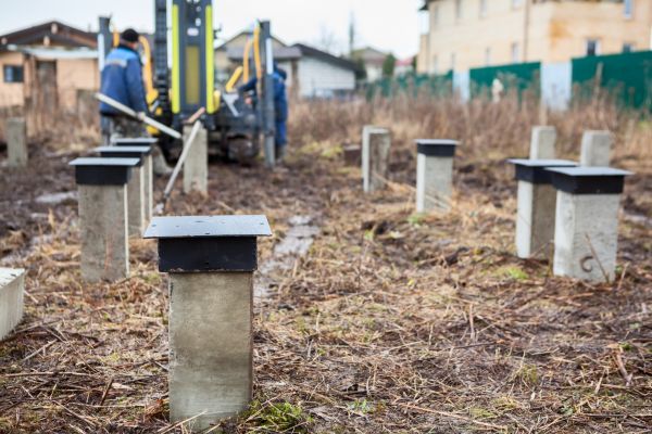 Concrete Piling Installation in Boerne